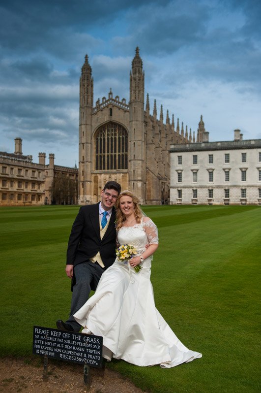 Wedding portrait of couple sharing a quiet moment