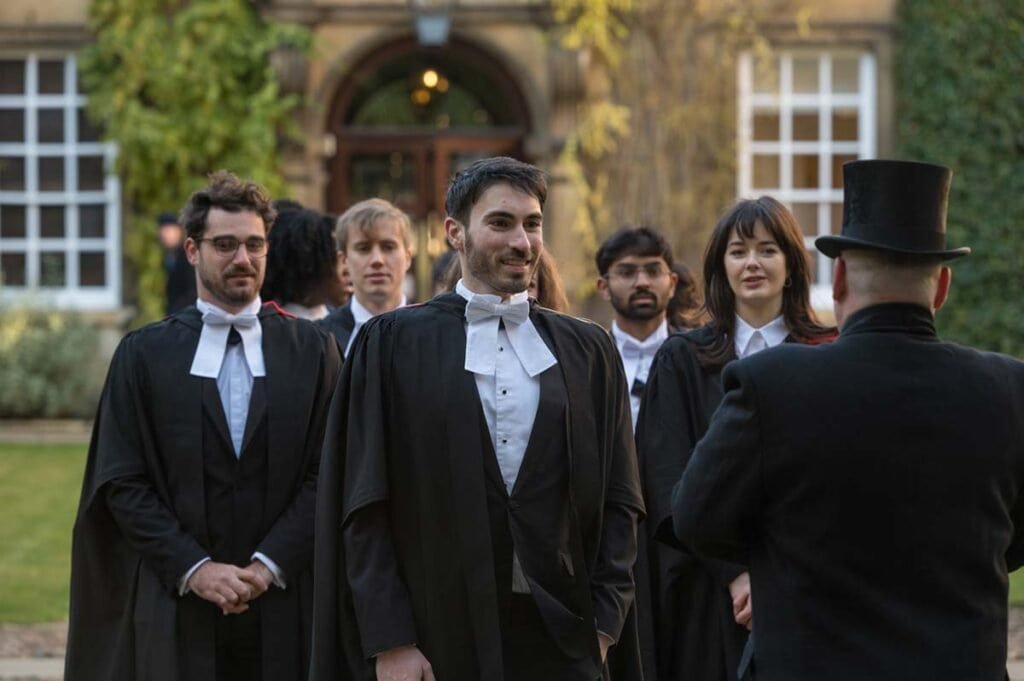 Cambridge graduation photographer: Waiting to depart from Trinity Hall College