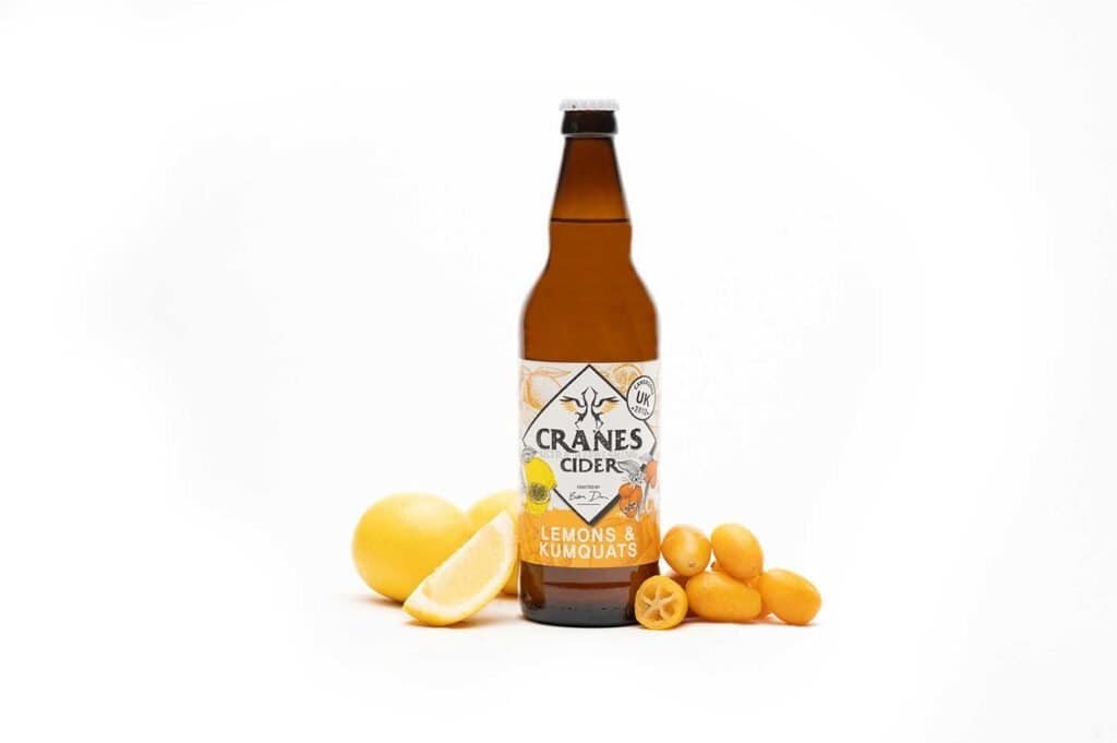 Cranes cider lemon kumquat