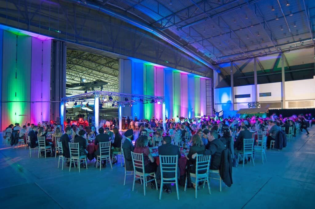 Corporate christmas party photography